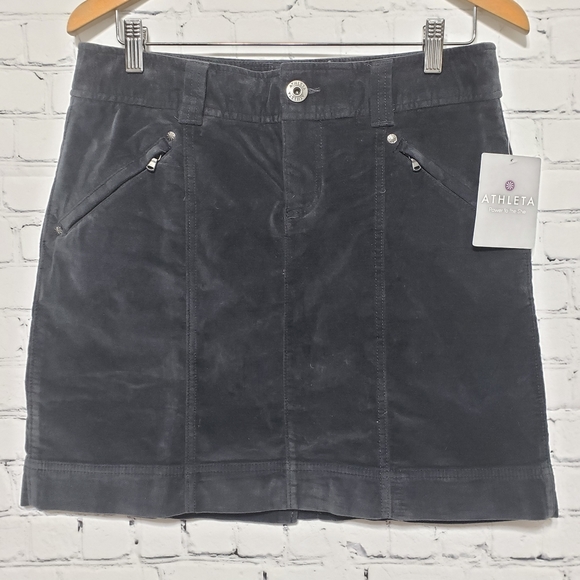 Athleta NWT Sz 8 Roseville Skirt Grey - Picture 6 of 13